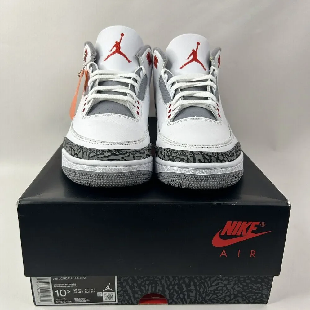 Nike Shoes Air Jordan 3 Retro OG “Fire Red” 2024
